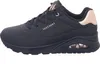 A side view of a black Skechers Uno sneaker with rose gold accents. Anteprima dell’immagine prodotto