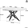 A diagram showing the dimensions of a table. Produktbild-Vorschau