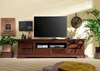 MASSIVMOEBEL24 | Meuble TV 200x45 Acacia laqué Nougat Voir les images du produit 3