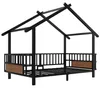 Merax Hausbett aus Metall 90x200cm, Jugendbett mit Produktbild-Vorschau 9