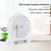 Tragbarer USB-Ventilator mit Akku und Taschenlampe, leiser Produktbild-Vorschau 5