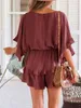 Sommerliches Strandkleid für Damen, V-Ausschnitt, Rüschen Produktbild-Vorschau 2