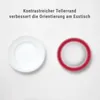 Teller rot mit Kipp-Trick, Ø 27 cm Produktbild-Vorschau 9