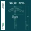 VOUNOT® 2er Set Vogelschreck Falke Drachen mit 4m Produktbild-Vorschau 3