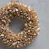 Moderner Kranz aus Bakuli Schoten, latte, ca. 20 cm, Produktbild-Vorschau 2
