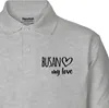 Huuraa Herren Polo Shirt Busan my love L Sport Grey Bio Produktbild-Vorschau 2