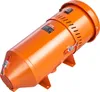 An orange industrial fan or dust collector is shown against a white background. Voir les images du produit