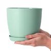KADAX Doniczka Osłonka Donica 25cm Na Kwiaty z Podstawką Podgląd zdjęcia produktu 11