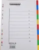 proOFFICE Kunststoff Register blanko A4 10-teilig Produktbild-Vorschau 1