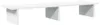 vidaXL Supporto per monitor Bianco 100x27x15 cm Materiale a Anteprima dell’immagine prodotto 6