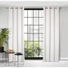 Vorhang LILI weiß 140x250 cm  Ösen Ösenvorhang Produktbild-Vorschau 2