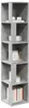 vidaXL Étagère d'angle gris béton 33x33x164,5 cm Bois Voir les images du produit 6