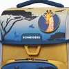 Close-up of the top part of a children's school backpack with a safari theme. Podgląd zdjęcia produktu