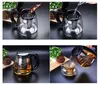 Glas Teekanne 2L mit Edelstahl Sieb Teebereiter Glaskanne Produktbild-Vorschau 5