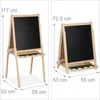 Relaxdays Kindertafel 2 in 1, Kreide- & Magnettafel, Produktbild-Vorschau 4