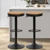 Tabouret de bar (lot de 2) Tabouret de bar en bois Acier Voir les images du produit 1