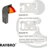 A product image showing a plumbing component and diagrams of compatible backplates with descriptive text. Produktbild-Vorschau