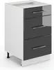 Meuble cuisine Vicco Fame-Line Anthracite Haute brillance Voir les images du produit 1