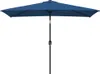 Ombrellone con palo in metallo 300x200 cm azzurro Anteprima dell’immagine prodotto 1