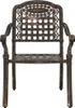 vidaXL záhradné kreslo 2 ks bronz 55 x 56,5 x 91cm hliník Náhľad obrázku produktu 4