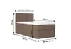 Bett Boxspringbett Continentalbett STAR MINI mit Bonell Produktbild-Vorschau 3