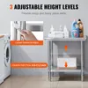 Stół roboczy ze stali nierdzewnej 760 x 600 x 70 mm Do Podgląd zdjęcia produktu 5