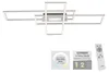JUST LIGHT ASMIN LED Deckenleuchte CCT Dimmbar 45W stahl Produktbild-Vorschau 3