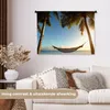 MuchoWow® Wandteppich Wandbehang Strand - Hängematte - Produktbild-Vorschau 2