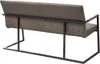 Industrial Freischwinger Bank LOFT 160cm taupe mit Armlehne Produktbild-Vorschau 9