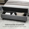 Sitzbank mit Stauraum, Polsterbank mit Leinenoptik, Produktbild-Vorschau 3