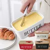 600ml Butterdose mit Schneidemesser Handgefertigte Produktbild-Vorschau 4