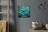 Coloray Uhr auf Leinwand 30x30 cm Wand Uhr Dekoration Produktbild-Vorschau 4