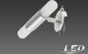 A modern LED wall lamp with a cylindrical design, mounted on a wall bracket. Produktbild-Vorschau