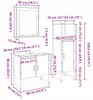 vidaXL Badkamerkastset, 3 stuks, zwart, 33 x 33 x 102,5 cm Productafbeelding-voorbeeld 7