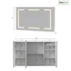 Armoire de salle de bain INONEFT avec miroir LED, éclairage Voir les images du produit 2