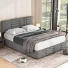 okwish Polsterbett 140×200cm Stauraumbett Doppelbett mit Produktbild-Vorschau 2