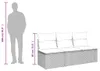 vidaXL Gartensofa mit Kissen 3-Sitzer Braun Poly Rattan Produktbild-Vorschau 8