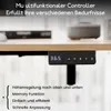 A close-up view of an adjustable desk's control panel and a portion of the desk surface. Anteprima dell’immagine prodotto