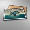 Gerahmtes Poster - Schwarzer Rahmen - Baum Natur Feld - Produktbild-Vorschau 3