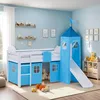 Hoogslaper voor kinderen, 90x200 cm, met glijbaan, matras, Productafbeelding-voorbeeld 15