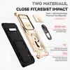 A disassembled phone case with its components and features highlighted with text. Produktbild-Vorschau