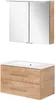 Fackelmann B.perfekt Badmöbel Set 3-teilig, 80 cm, Braun Produktbild-Vorschau 1