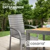 CASARIA® Set 4 Sedie da Giardino in Polyrattan Impilabili Anteprima dell’immagine prodotto 3