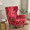 Stretch wingback sofa slipcover Printed Elastan sofa cover Náhled obrázku produktu 5
