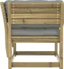The Living Store Gartensofa mit Armlehnen und Kissen Produktbild-Vorschau 7