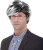 Set Kostüm Opa Verkleidung Rentner Brille Gehstock Perücke Produktbild-Vorschau 4