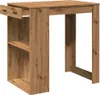 vidaXL Stolik barowy Artisan dąb 102x70x103,5 cm materiał Podgląd zdjęcia produktu 4