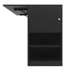 A black cabinet with a fold-out table extension. Podgląd zdjęcia produktu