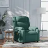 vidaXL Fauteuil de massage vert foncé Tissu Voir les images du produit 8