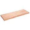 vidaXL Plan de toilette brun clair 140x50x(2-6) cm Bois Voir les images du produit 1